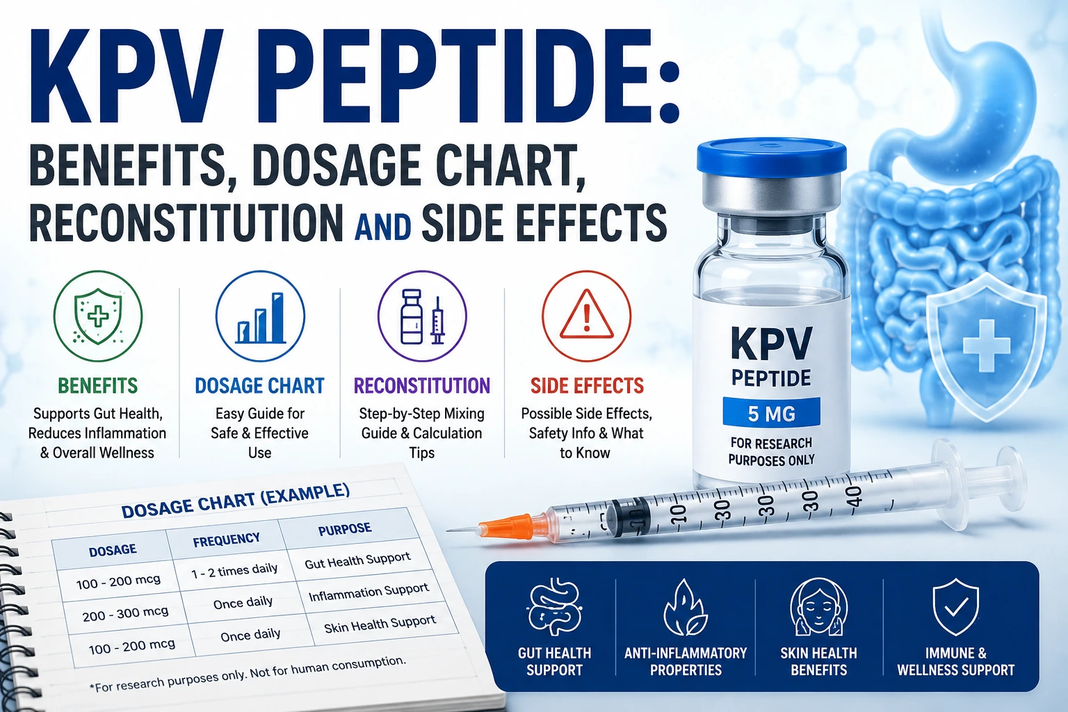 bpc 157 peptide sciences KPV Peptide: Benefits, Dosage Chart, Reconstitution And Side Effects